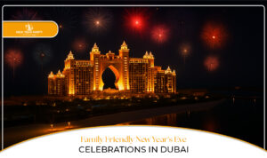 Dubai New Year's Eve family events | Dubai NYE family packages blog banner by dubai new year party